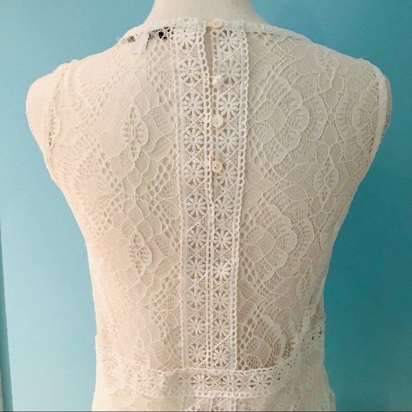 NWOT Hyfve White Lace Crochet Dress (Small) - Picture 6 of 8